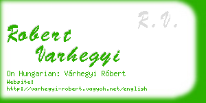 robert varhegyi business card
